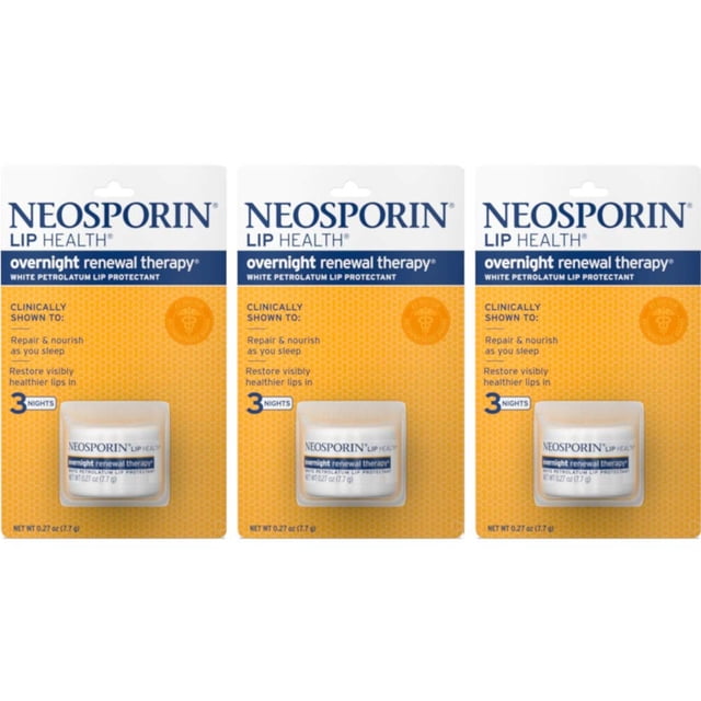 Neosporin Lip Therapy Nocturna – Pack 3x 0.27 oz