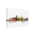 thumbnail image 3 of Trademark Fine Art Michael Tompsett Miami Florida Skyline Canvas Wall Art - 16x24, 3 of 5