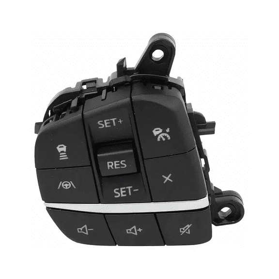 Car Steering Wheel Control Switch Buttons Fit For Ford Explorer 2020-2022，cruise Control Kit Replace LB5Z-9C888-H SW8416 LB5Z-9C888-D SW-8416-black-one piece