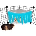 thumbnail image 3 of Hamaca para hámster de animales pequeños, accesorios para jaula, cama nido para conejillo de indias, chinchilla, erizo, ratón, ardilla, hurón, conejo pigmeo (azul) Zhivalor WL-00959, 3 of 4