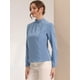 thumbnail image 4 of Blusa elegante de manga larga Allegra K para oficina y trabajo con cuello levantado mujer Gris Azulado S, 4 of 4