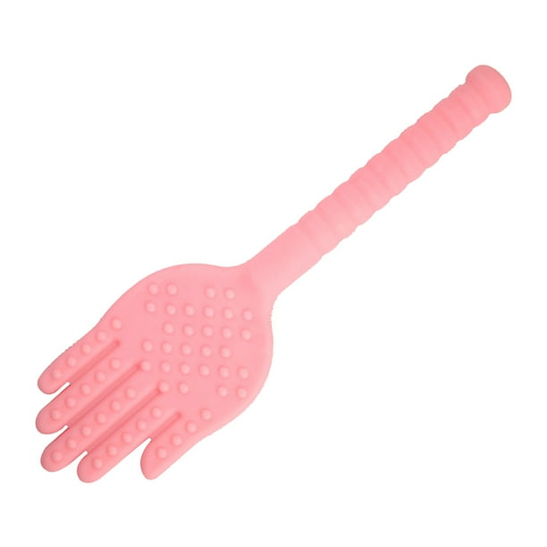 EeaseMX Martillo de masaje de plástico para la salud, masajeador con forma de palma, terapia de fitness, alivio de la fatiga y relajación (rosa)