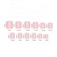 thumbnail image 3 of 24 uds. de uñas postizas cuadradas cortas, diseño de flores blancas lechosas, cobertura total, material ABS con pegamento, pegatinas de gelatina para mujeres, decoración de uñas DIY, 3 of 6