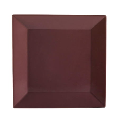

Color Arts Square Plate 8 Sq. X 3/4 H Stoneware Plum 4 packs