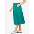 thumbnail image 3 of Woman Within Plus Size Petite 7-Day Knit A-Line Skirt, 3 of 5