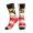 1 Black, variant on Mens Crew Socks Womens California Outline And Flag Workout Training Athletic Socks