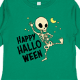 thumbnail image 4 of Inktastic Happy Halloween with Dancing Skeleton Boys or Girls Long Sleeve Toddler T-Shirt, 4 of 5