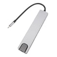 thumbnail image 1 of Type C Docking Station, 8 in 1 Type C Hub 4K HD Multimedia Interface with Card Reader for Phone, 1 of 7