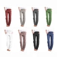 thumbnail image 2 of Women's Casual Sweatpants Loose Solid Color Wide Leg Trousers Drawstring Baggy Pants With Pockets, 2 of 3