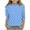 B-Blue, variant on Kids Gragghic Shirts 3/4 Sleeve Blouse Star Print Pullover Soft Round Neck Undershirt F-Pink
