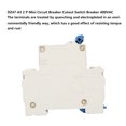 thumbnail image 4 of Mini Circuit Breaker Cutout, 400VAC DZ47-63 2 P Mini Circuit Breaker Cutout Switch Breaker, 4 of 8