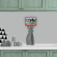 thumbnail image 4 of Carolines Treasures 6051TH68 Black and white Cat Surfin Bird Leash or Key Holder Triple multicolor, 4 of 4
