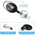 thumbnail image 6 of MINKUROW 2 Pack Badge Holders,Retractable Badge Reel with Carabiner Belt Clip and Key Ring for ID Card Name Holder and Keychain, 6 of 6