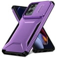 thumbnail image 7 of for Moto G Stylus 5G (2025) Case with Built-in Camera Lens Slide Cover, Heavy-Duty Shockproof Rugged Case Heavy Duty Bumper Shockproof Phone Cover for Moto G Stylus 5G (2025),Purple, 7 of 7