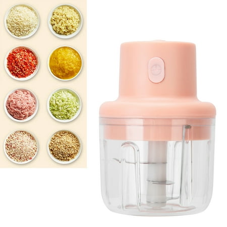 

Electric Food Processor 250ml Capacity Meat Blender & Vegetable Chopper For Mincing/Puree Mini Kitchen For Onion Garlic Meat - Suitable For Baby Supplementary Meal