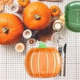thumbnail image 3 of 10Pcs Pumpkin Plates Fall Pumpkin Paper Plates Disposable Plates Thanksgiving Harvest Fall Halloween Pumpkin Plates for Kitchen Home Dining Supplies Holiday Party Favors, 3 of 8