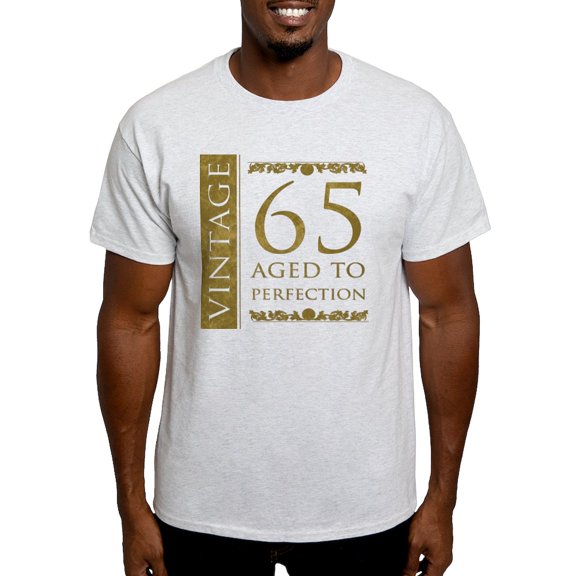 CafePress - Fancy Vintage 65Th Birthday Light T Shirt - Men's Classic Graphic T-Shirt