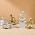 thumbnail image 4 of Abstract Figure Reading Statue, Decorative Bookshelf Desk Ornament, Resin Material with Beautiful Design, Suitable for Living Room and Bedroom, Meaningful Gift for Travel and Holidays, 4 of 6