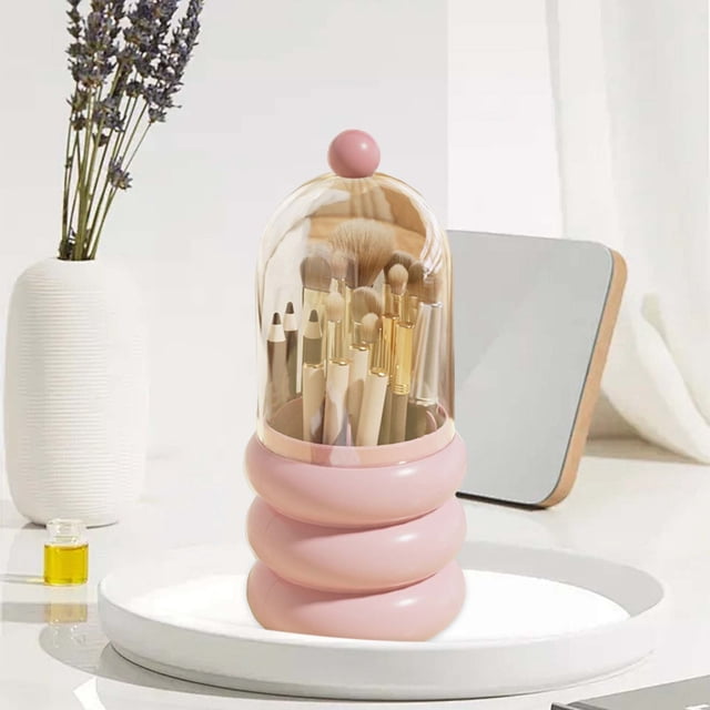 Cosmetics Storage Box, Rotating Dressing Table, Large Capacity, Acrylic Material, For Bedroom, Organize Makeup, Eye Shadow Lipstick Organizer, Desktop Vanity Storage, 12 Compartment, Travel Akmoler