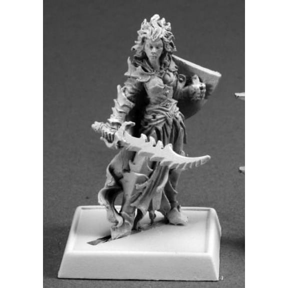 Reaper Miniatures Evshyvandra Duskwidow Dark Elf Warrior 14631 Warlord Unpainted