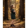 thumbnail image 3 of 2Bunnies Girls' 3T-12Y Boho Country Rustic Lace Scalloped Trim Sleeve Flower Girl Dress, 3 of 6
