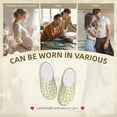 thumbnail image 7 of Fotbe Yellow Lemon Leaves Pattern Women's Fuzzy Curly Fur Memory Foam Loafer Slippers Indoor Outdoor Slippers Winter Home Shoes-40/41, 7 of 7