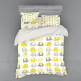 thumbnail image 2 of Ambesonne Cartoon Bedding Set 3 Pcs, s Set, Twin, Yellow Grey, 2 of 3