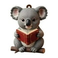 thumbnail image 2 of Rapeiae Exquisite Flat Animals Series 2D Acrylic Backpack Car Pendant Decoration Ornament, 2 of 7