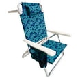 thumbnail image 1 of Open Box Bliss Hammocks Folding Beach Chair, Backpack Recliner with Towel Rack, 1 of 13