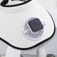 thumbnail image 3 of HJYCHN Solar Powered Summer Sun Hat with USB Rechargeable Fan for Outdoor Women's Wide Brim Sun Visor White One Size, 3 of 5