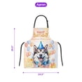 thumbnail image 5 of Watercolor Alaskan Malamute Happy Birthday Celebration Balloons Gift Party Apron Alaska Mal Dog Lovers Gifts for Cooking Grilling Baking Painting Gardening - 00028, 5 of 5