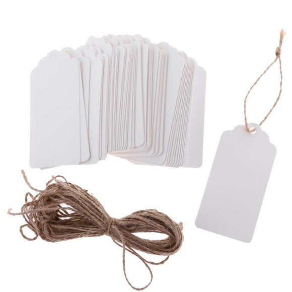 Card labels with string