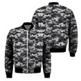 thumbnail image 3 of Chaqueta con cremallera y estampado de camuflaje para hombre, chaqueta clásica con estampado 3D de manga larga, informal, de gran tamaño, para primavera y otoño, 3 of 5