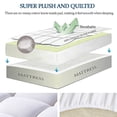 thumbnail image 2 of COOKEY Twin Mattress Topper, Quilted Fitted Mattress Protector with Deep Pocket, Breathable and Comfortable Mattress Pad, 39x75 Inches, 2 of 7