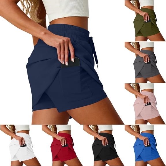 Wutalume Women's Casual Outdoor Sports Skirt - Quick-Dry High-Waisted Skirt Pants for Hiking Running and Beach Activities,Army Green L