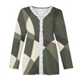 thumbnail image 5 of Cyber&Monday Deals Dyegold Fall Tops For Women 2023 Trendy Long Sleeve Shirts Dressy Casual V-Neck Leopard Color Block Tunics Top Loose Blouses, 5 of 5