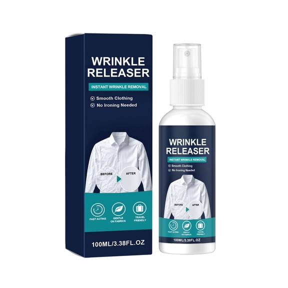 Instant Wrinkle Release Spray, Wrinkle Releaser Clothing Refresher