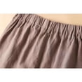thumbnail image 5 of JIAYUE Women's Shorts Bermuda Solid Color Casual High Waisted Lightweight Button Down Comfy With Pockets Stylish Female Bottoms, 5 of 9