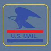 Tee Luv x Comfort Colors Men's USPS U.S. Mail Eagle Logo T-Shirt (XXL)