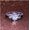 White, variant on Round cut natural zircon ring