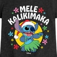 thumbnail image 3 of Lilo & Stitch - Mele Kalikimaka - Girls Fitted Short Sleeve Tee, 3 of 5