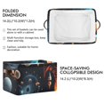 thumbnail image 3 of Planets Rocket Blue Storage Bins Baskets With Handles Storage Box Clothes Organizer Organization Toys, 3 of 7
