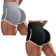 thumbnail image 4 of Gibobby Yoga pants cortos mujer Entrenamiento Atlético Deportes Leggings Fitness Yoga Pantalones Correr Pantalones de mujer(Gris,M), 4 of 5