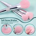 thumbnail image 4 of Juego de brochas de maquillaje Bueart Design Elegant Pink, 15 piezas con soporte, 4 of 7
