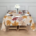thumbnail image 3 of Autumn Fall Leaves Pattern Square Tablecloth,Waterproof Square Table Cover,Wipeable Spillproof Washable Table Cover for Home Kitchen Party Decor 42"X42"(107x107cm), 3 of 6