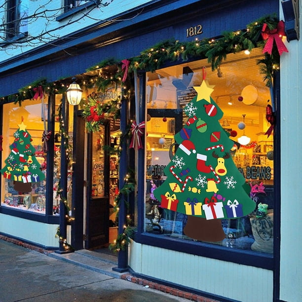 Wall Hanging Ornaments, Felt Christmas Tree Set, Durable Felt Christmas