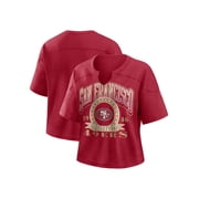 NFL San Francisco 49ers Women's Cotton Red Short Sleeve T-Shirt