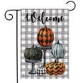 thumbnail image 2 of Briarwood Lane Pattern Painted Pumpkins Burlap Garden Flag, 2 of 4