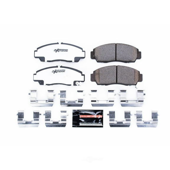 PowerStop Z26-787 Z26 Street Warrior Carbon Fiber-Ceramic Brake Pads with Hardware