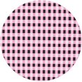 thumbnail image 3 of Round Fitted Tablecloth 44 Inch, Pink Buffalo Plaid Round Fitted Tablecloth Fitted Tablecloth Waterproof Resistant Durable Table Cloth Cover Kitchen Tablecover for Dining, Party, Buffet, Wedding, 3 of 8